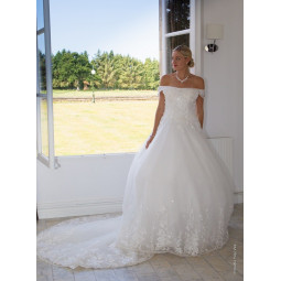 Nos robes fluides  GRACE  Diana avec traine