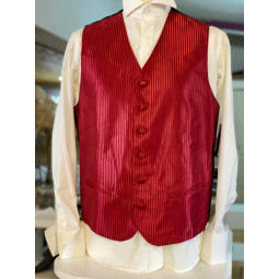 ref 123 gilet ivoire rayure