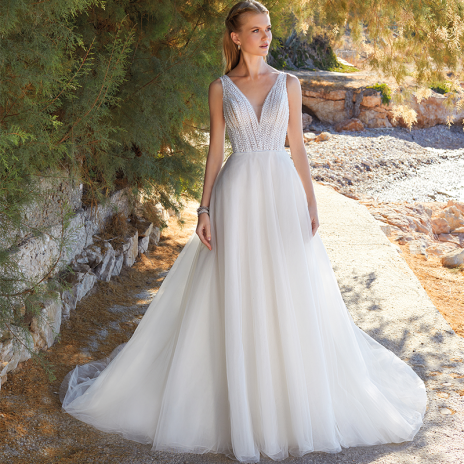 Nos robes de mariée  DEMETRIOS  Fleurigne DR372