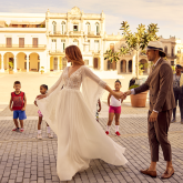 Nos robes de mariée  HERVE PARIS  Leo-A avec manches