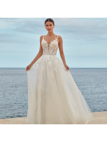 Nos robes romantiques    Hortensia 26019